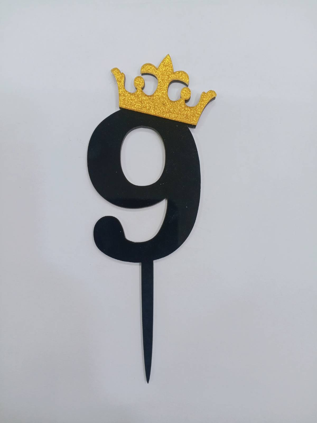 Black and Gold number topper