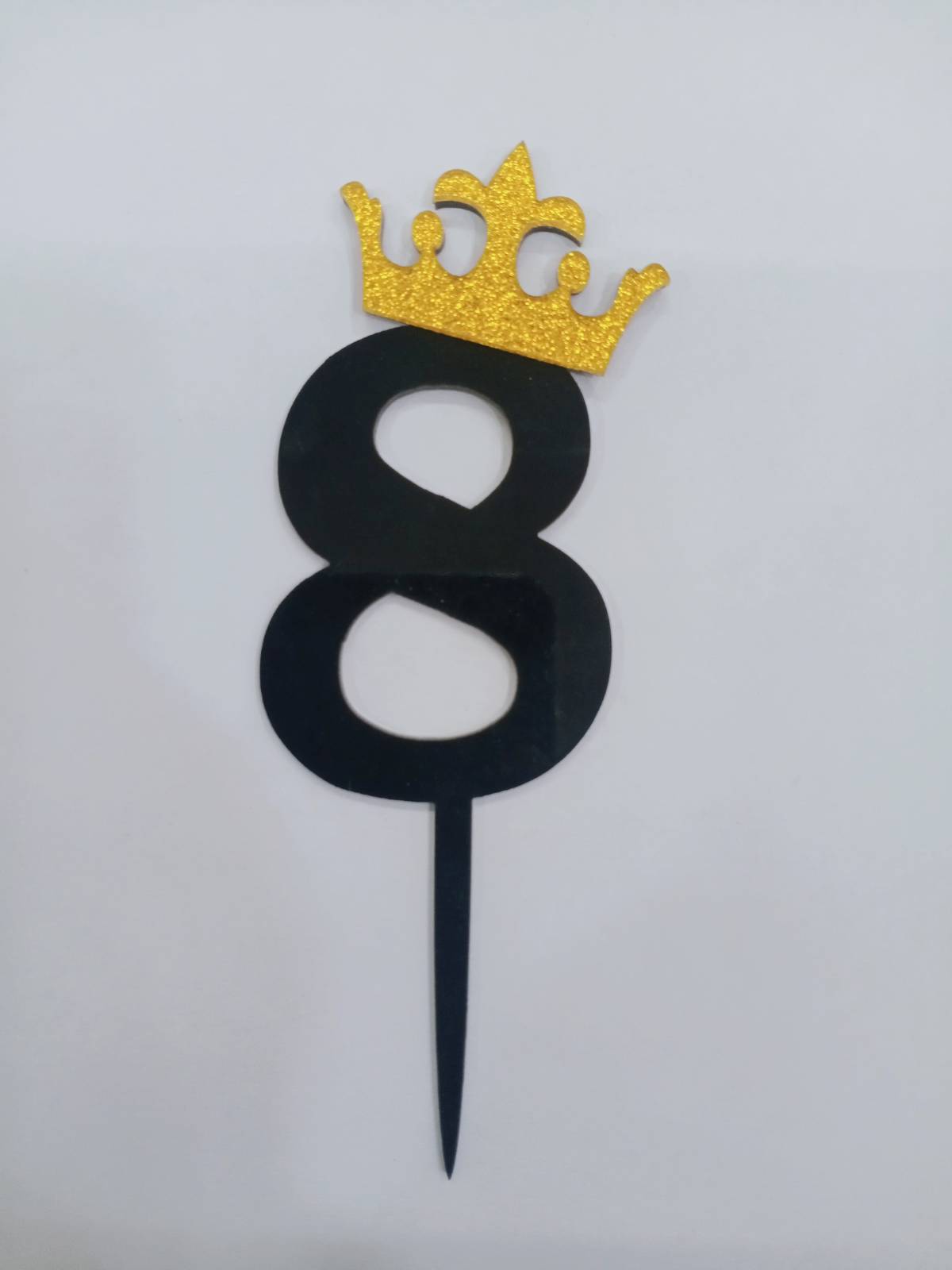 Black and Gold number topper