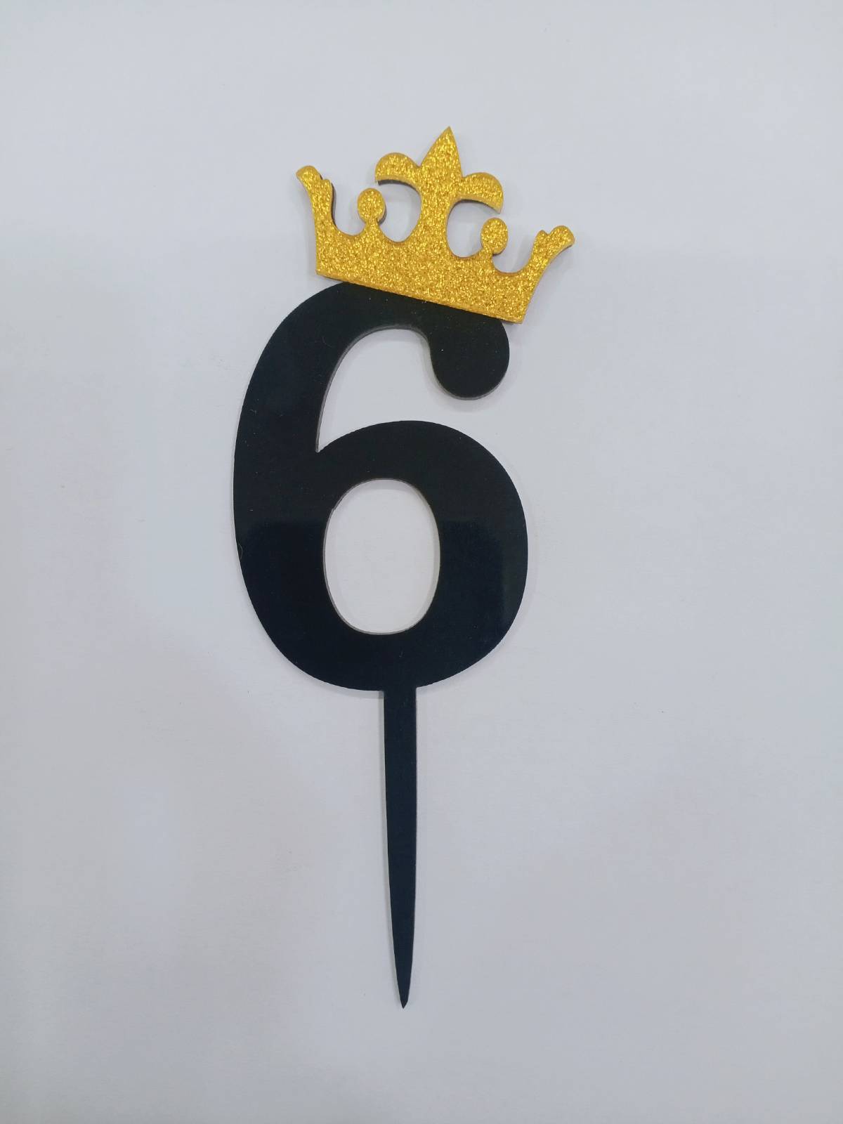 Black and Gold number topper
