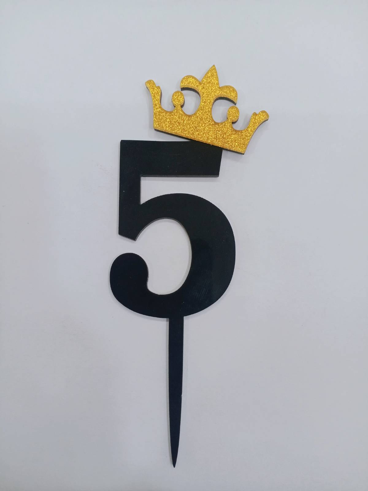 Black and Gold number topper