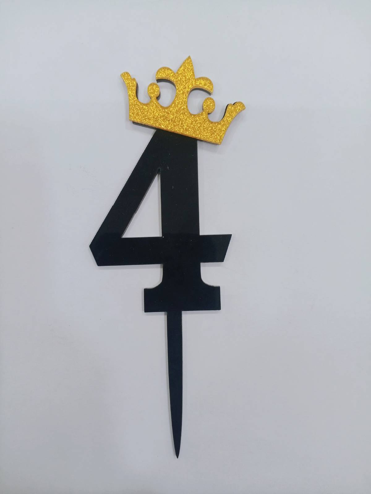 Black and Gold number topper