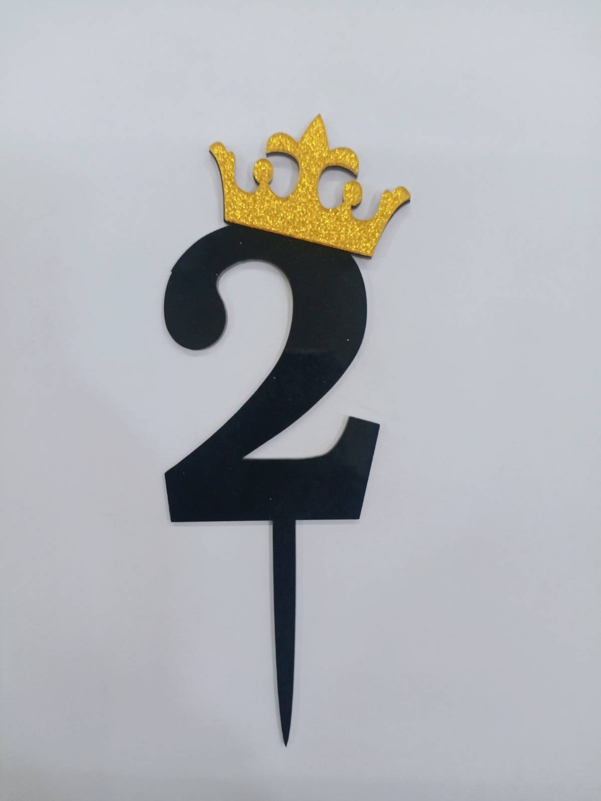 Black and Gold number topper