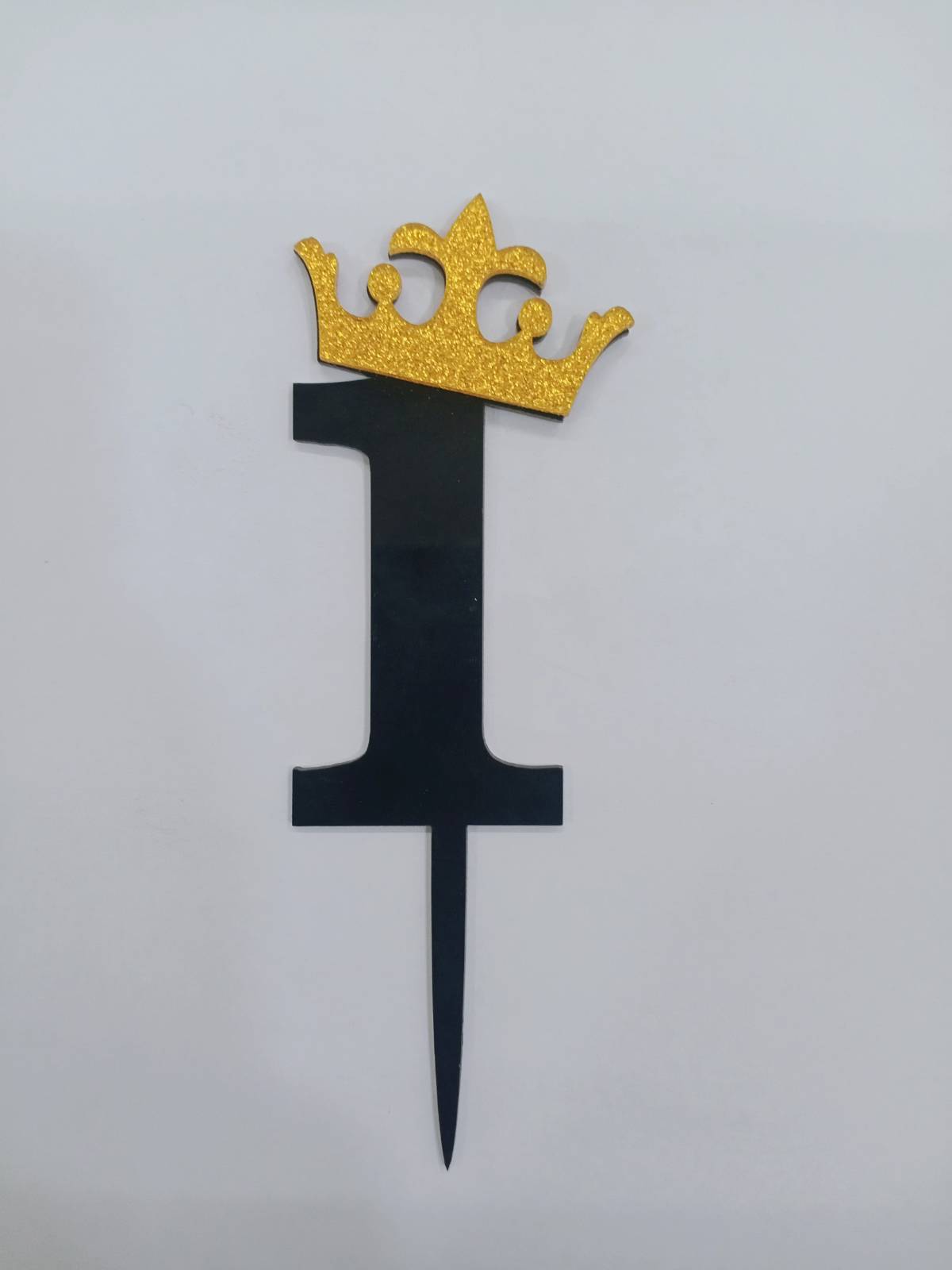 Black and Gold number topper