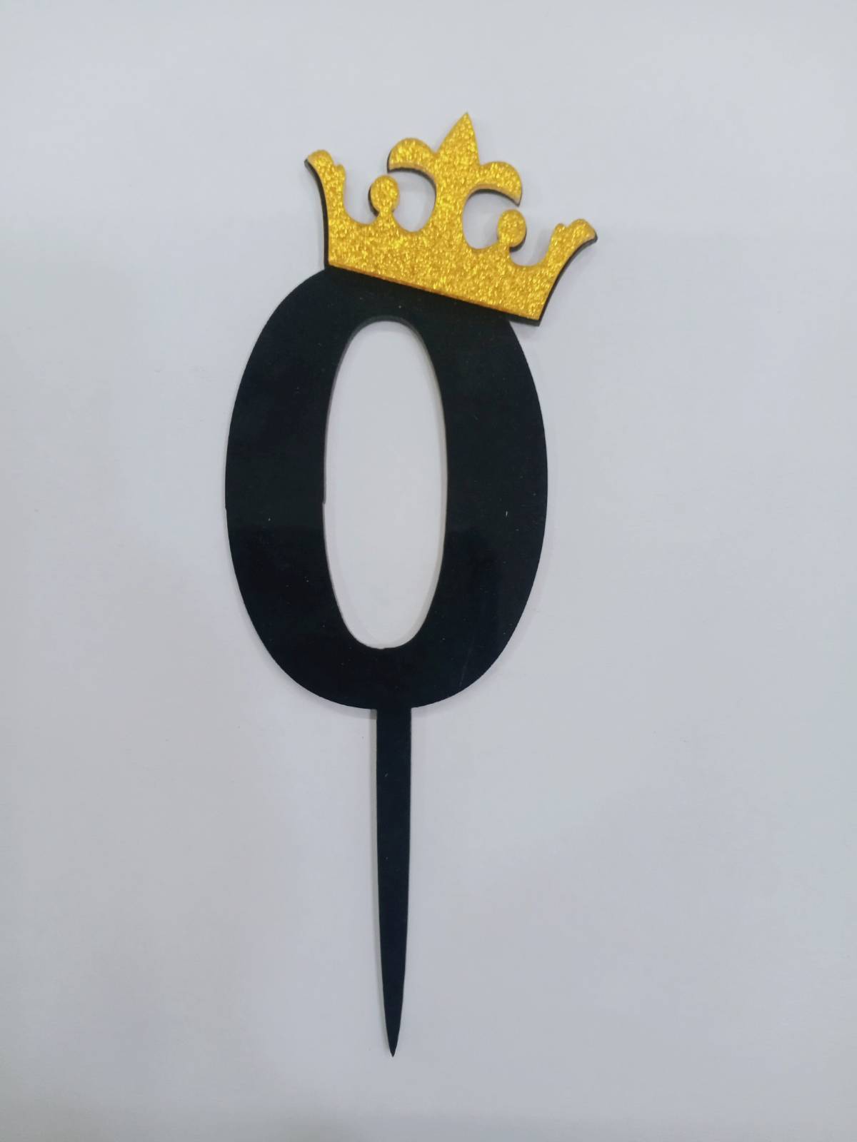 Black and Gold number topper