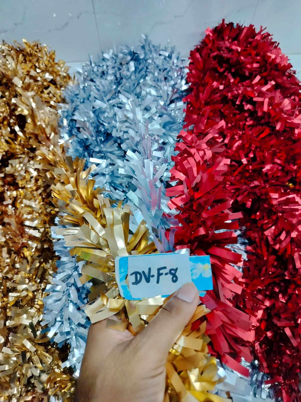 Shiny Metallic Tinsel Garland (DV-F-8) 