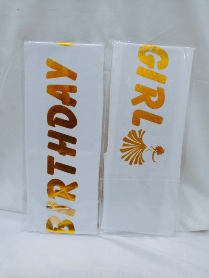 FOILING SASH BIRTHDAY GIRL