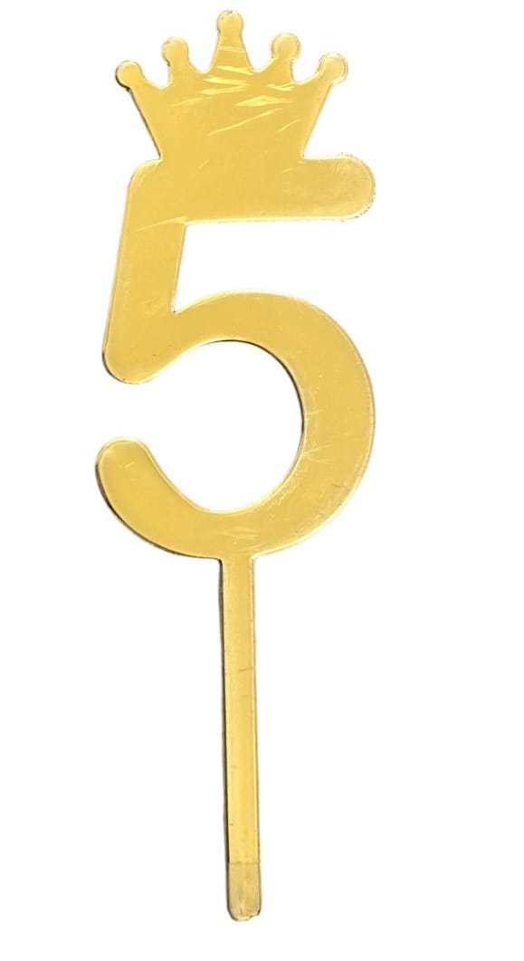 ACRYLIC NUMBER CAKE TOPPERS