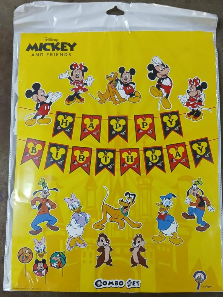 HBD MICKEY AND FRIENDS  KIT 