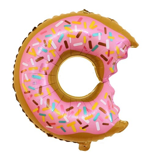 Donut Foil Balloon (50Pcs Loose Packing) 