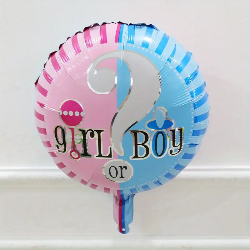 Girl? Boy Round Foil Balloon (50Pcs Loose Packing) 