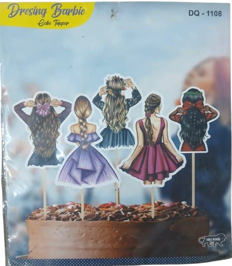 DRESING BARDIE CAKE TOPPER 