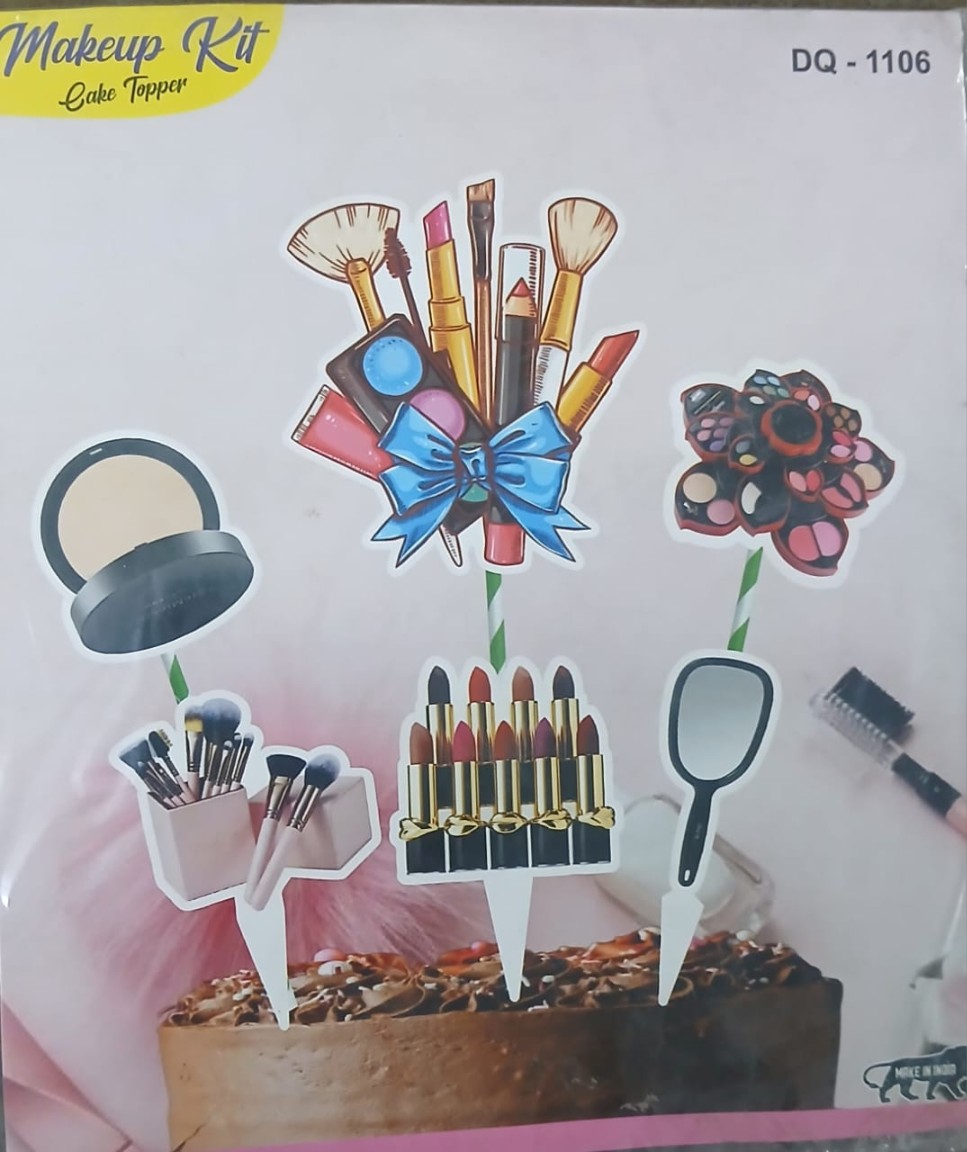 MAKEUP KIT CAKE TOPPER 