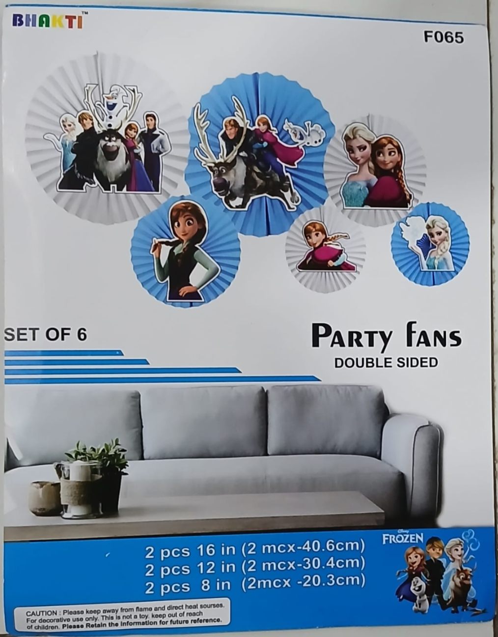 Frozen Thame Paper fan Decoration 