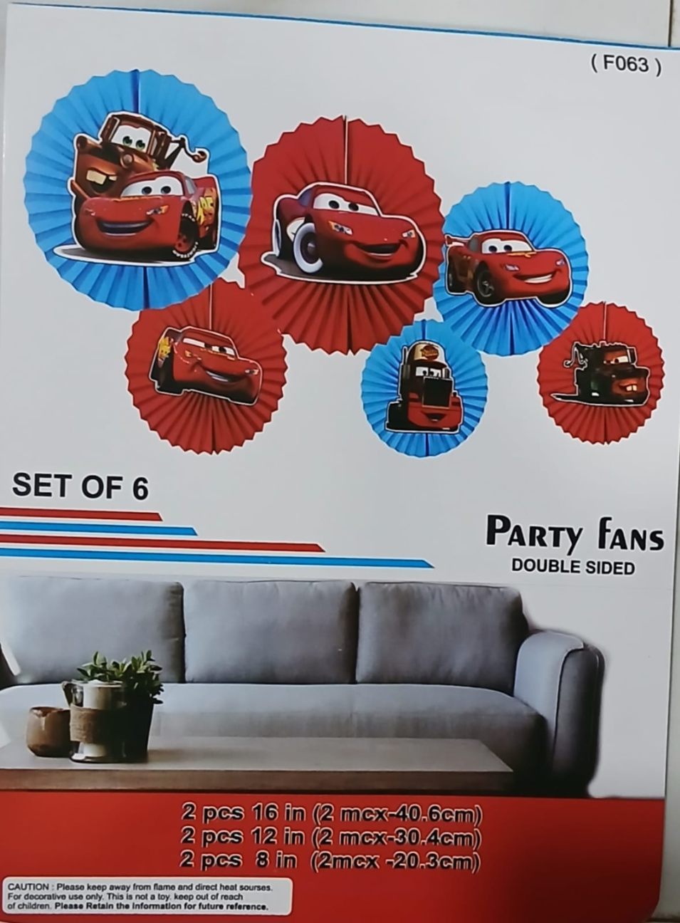 Car Thame Paper Fan Decoration 