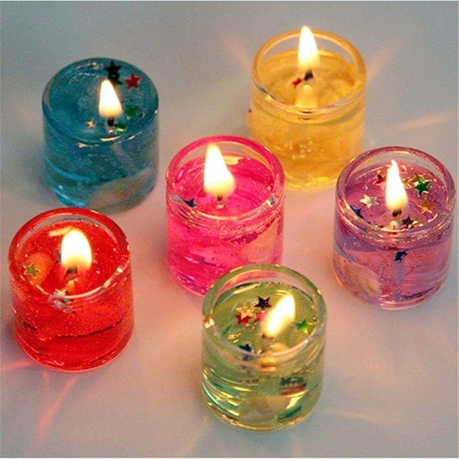6Pcs Gel Candle 