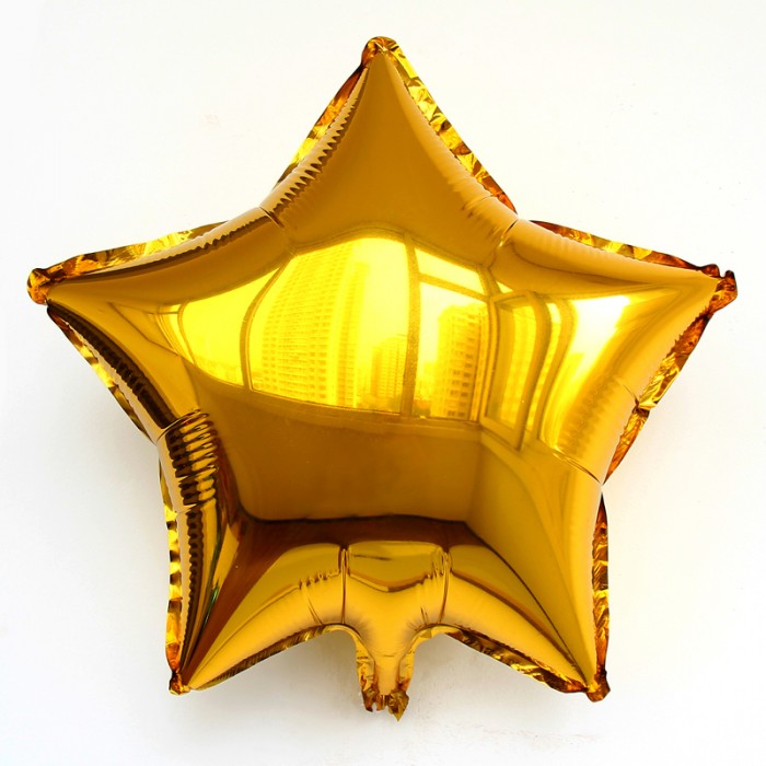 Golden Star Foil Balloon (50Pcs Loose Packing) 