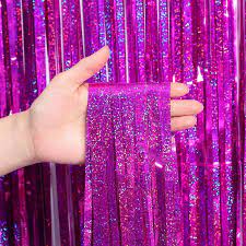 Purple Hologram curtain