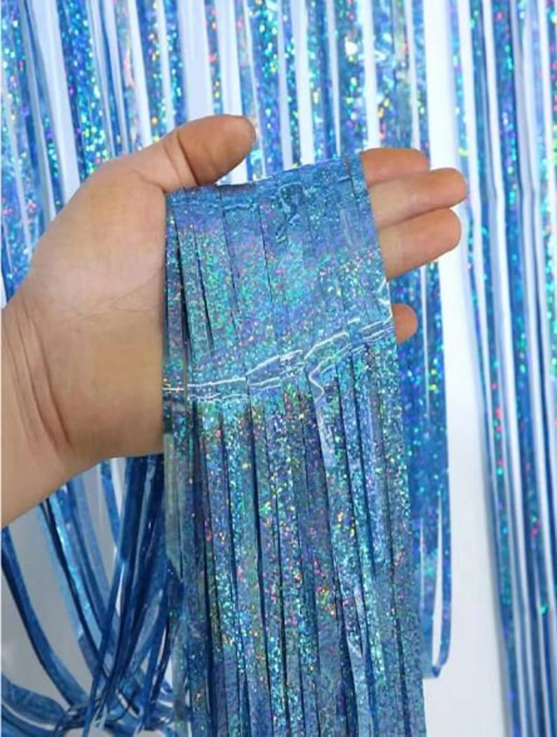 Blue Hologram Curtain