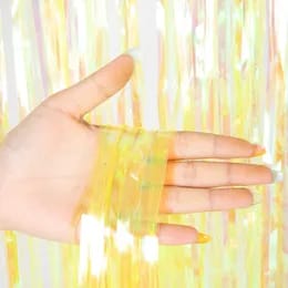 Shining Iridescent Curtain (Yellow) 