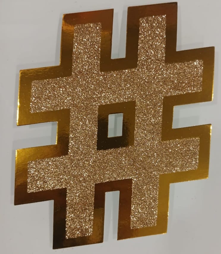 1Pcs Glitter Number #
