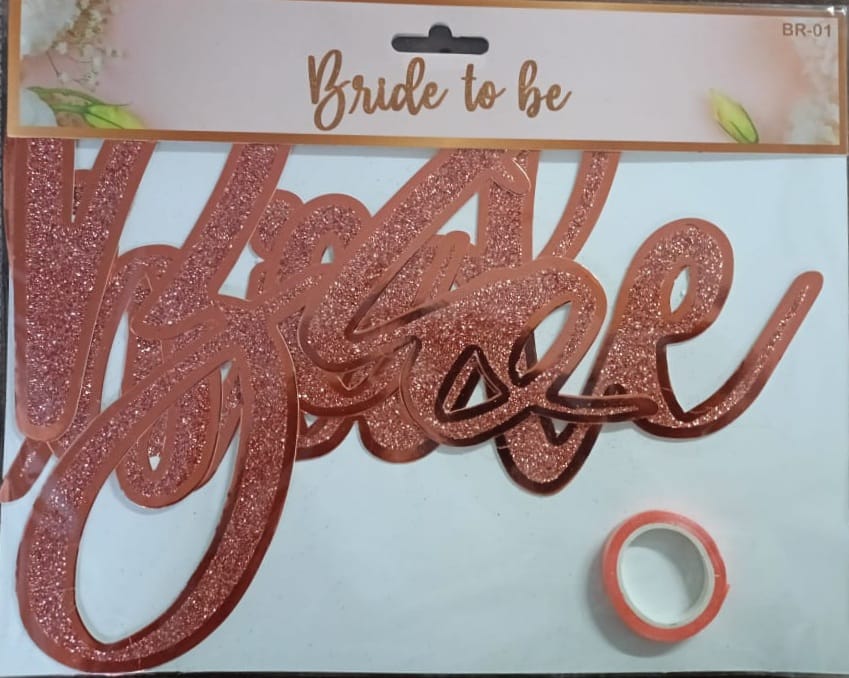 Bride To Be Cursive Banner (BR 01) 