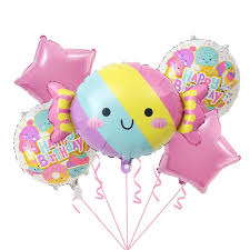    5Pcs Donut Candy Foil Balloon 
