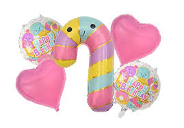 5Pcs Candy Foil Balloon Set 