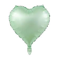Vintage Green Heart Foil Balloon (10Pcs pack) 