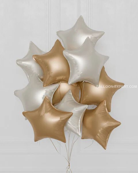 10Pcs Vintage Star Foil 