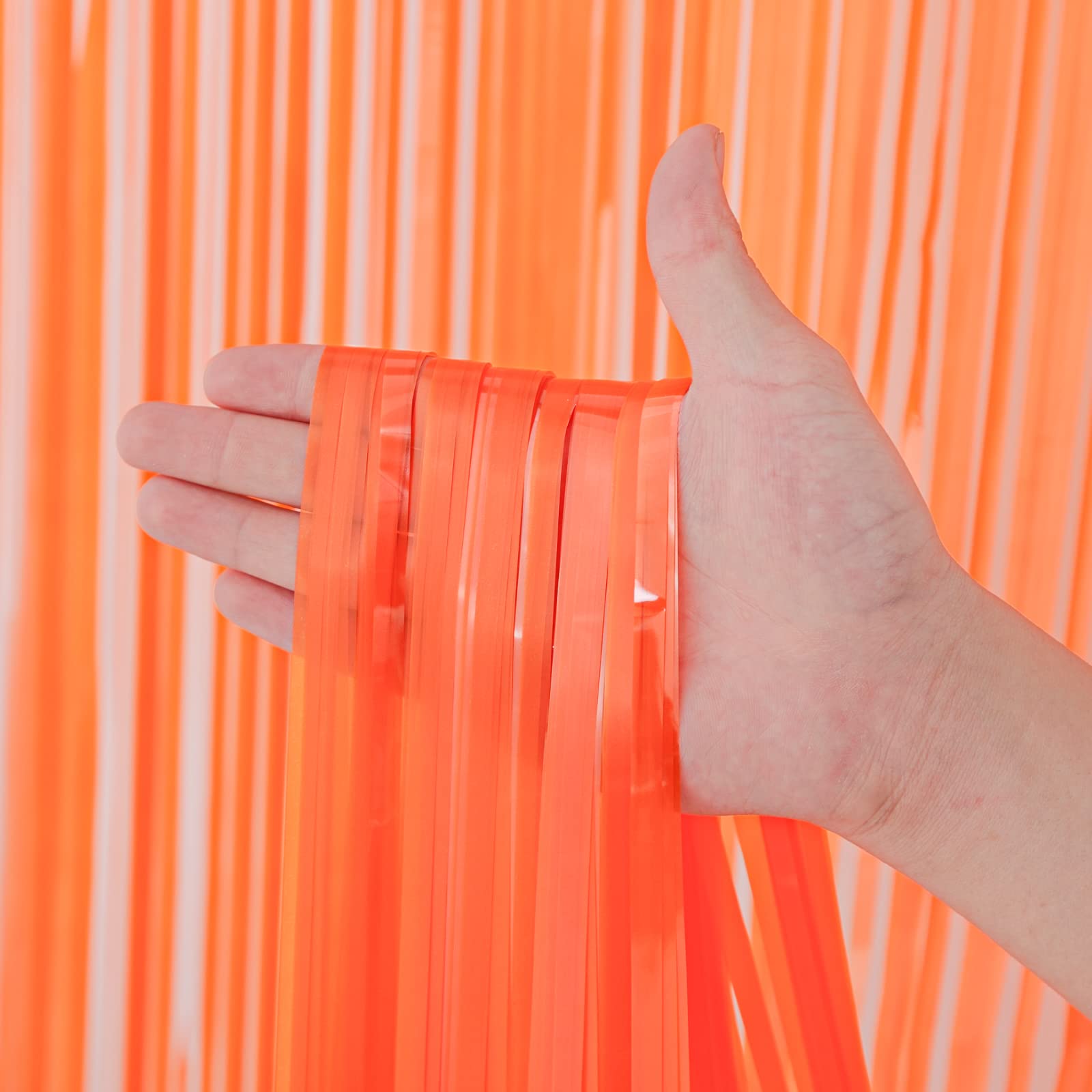 Orange Pastel Curtain 