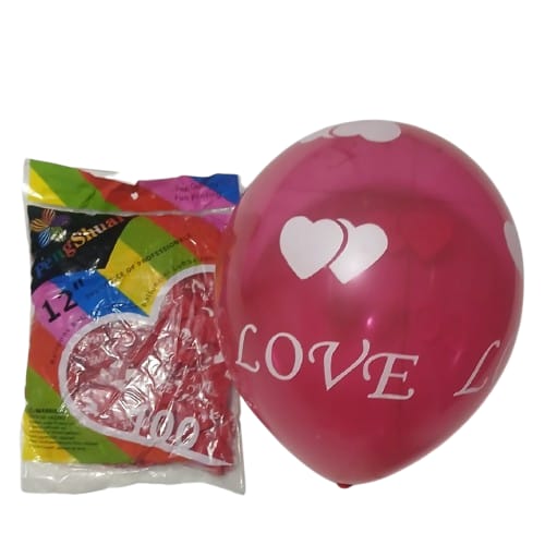  Love Printed Balloon (100Pcs Pack) 