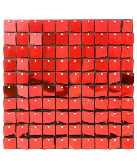 Sequin Panels Red