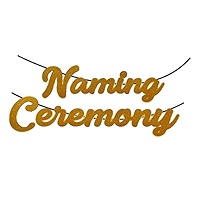 Naming Ceremony Glitter Cursive 