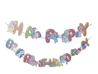 Pony Happy Birthday Banner