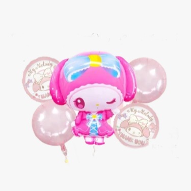5Pcs Melody Foil Balloon 