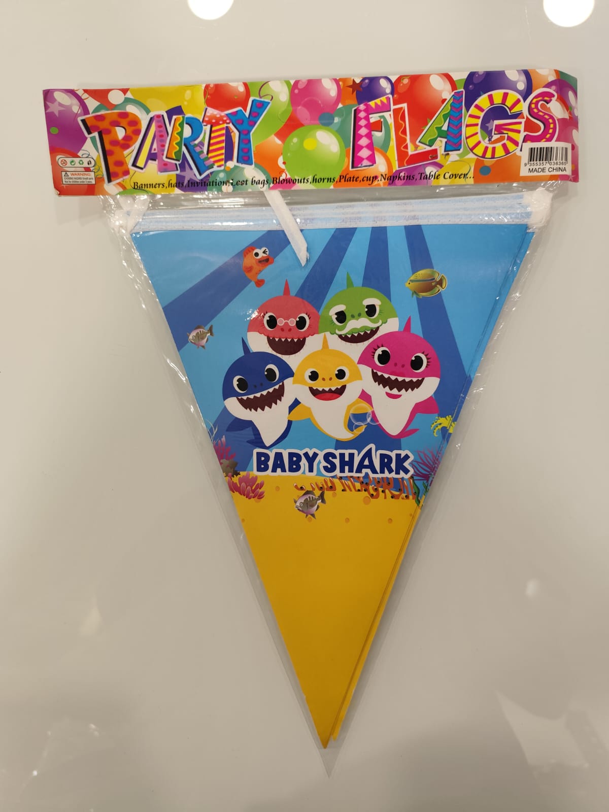Baby Shark Triangle Banner 