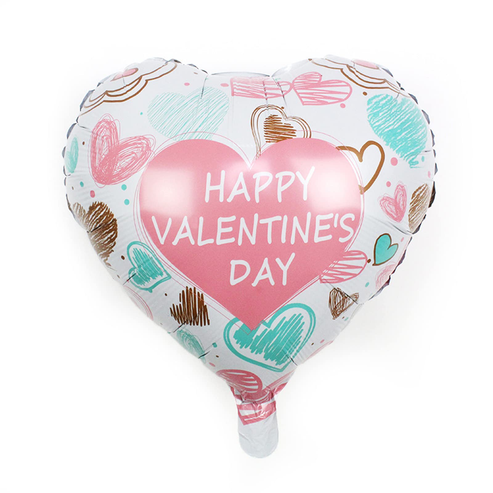 Happy Valentine Day Heart Foil (10Pcs pack) 