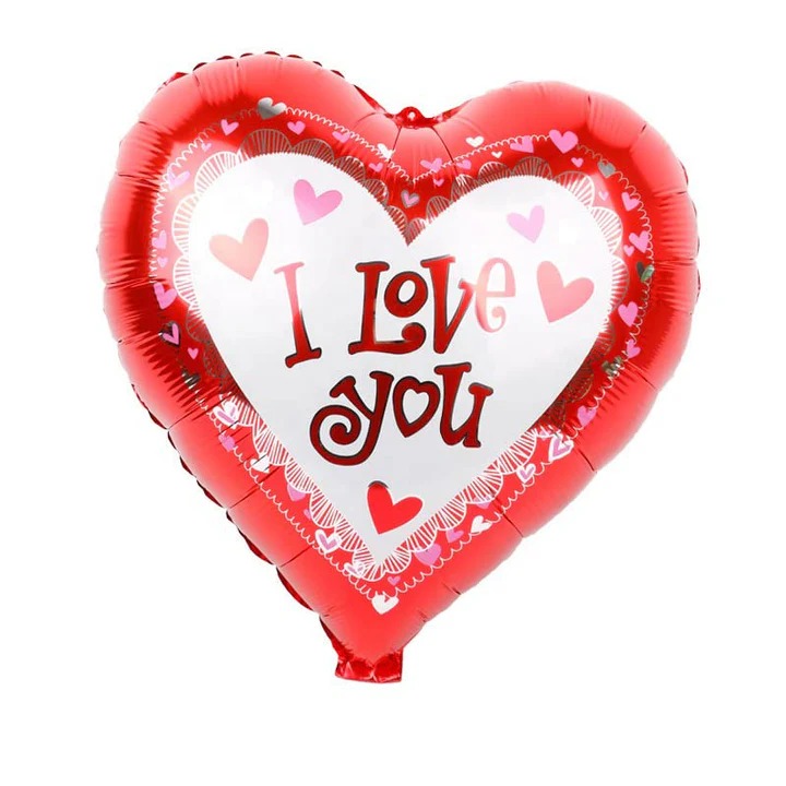 I Love You Heart Foil Ballon (10Pcs pack) 