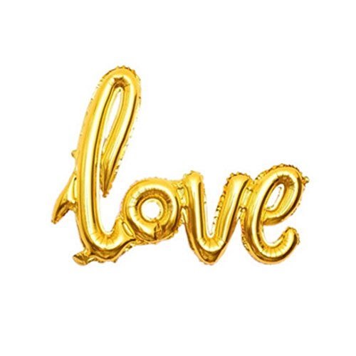 LOVE CURSIVE FOIL BALLOON