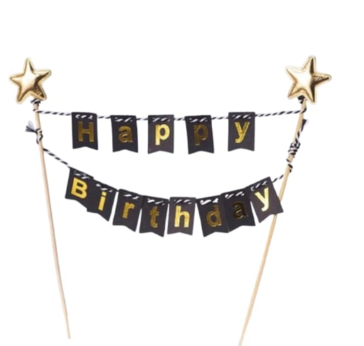 Banner With Cake Topper 