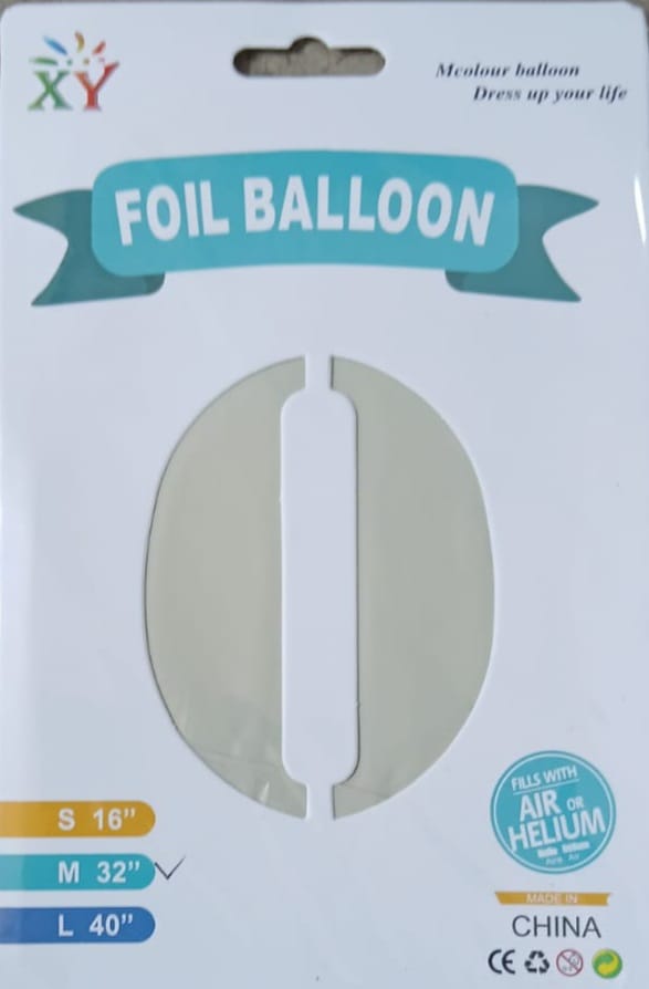 32" Vintage Number Foil Balloon