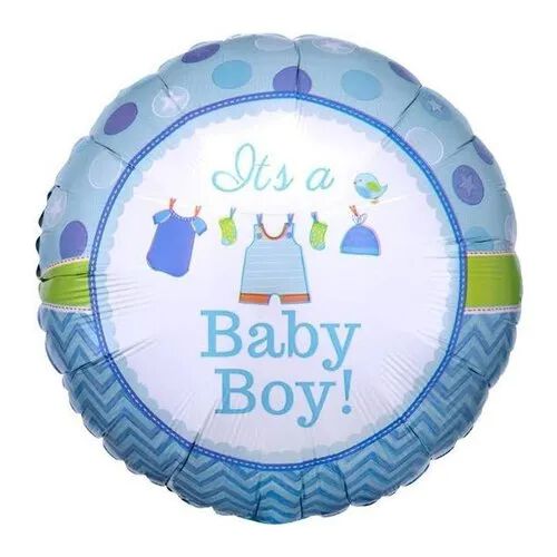 Its' a baby Boy Round Foil Balloon