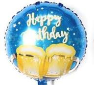 HBD Round Foil Balloon