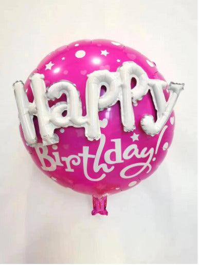3D HBD Round Foil Balloon