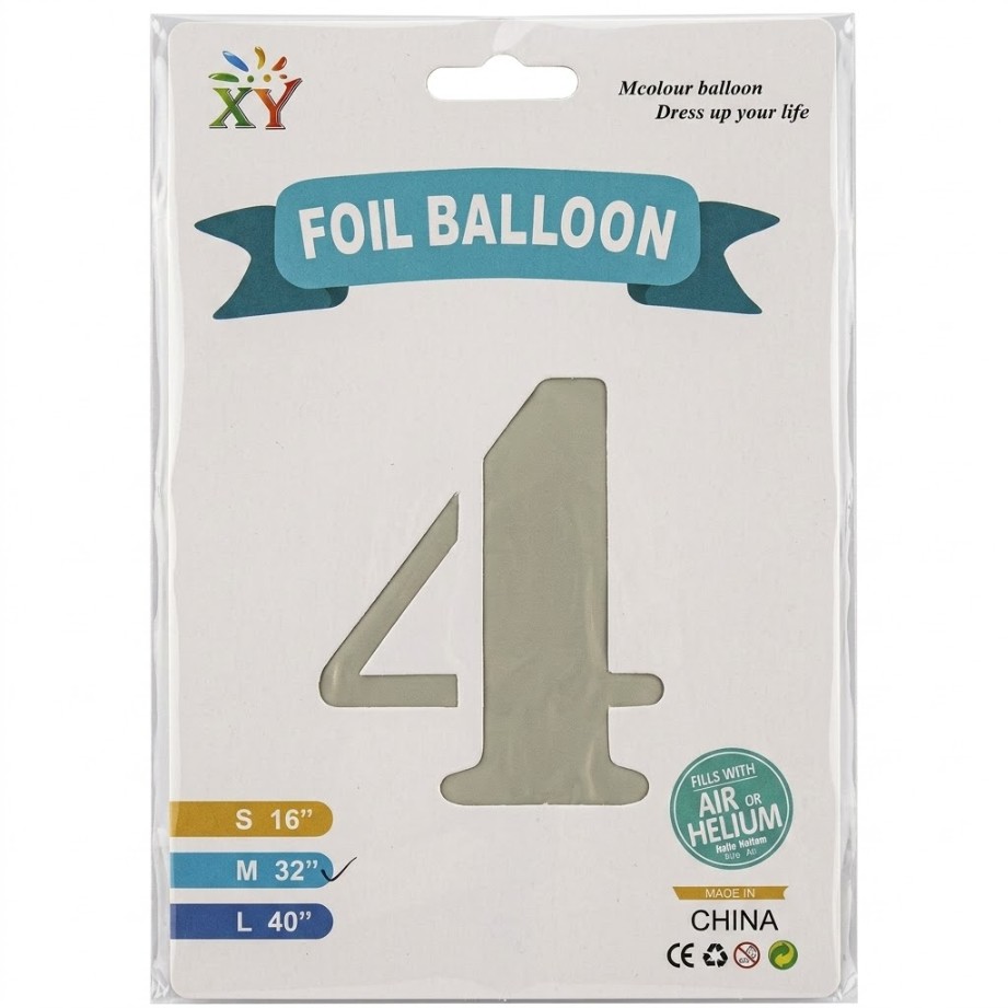 32"Vintage Number Foil Balloon