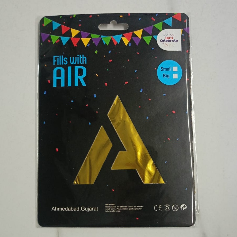 10PCS FOIL ALPHABET