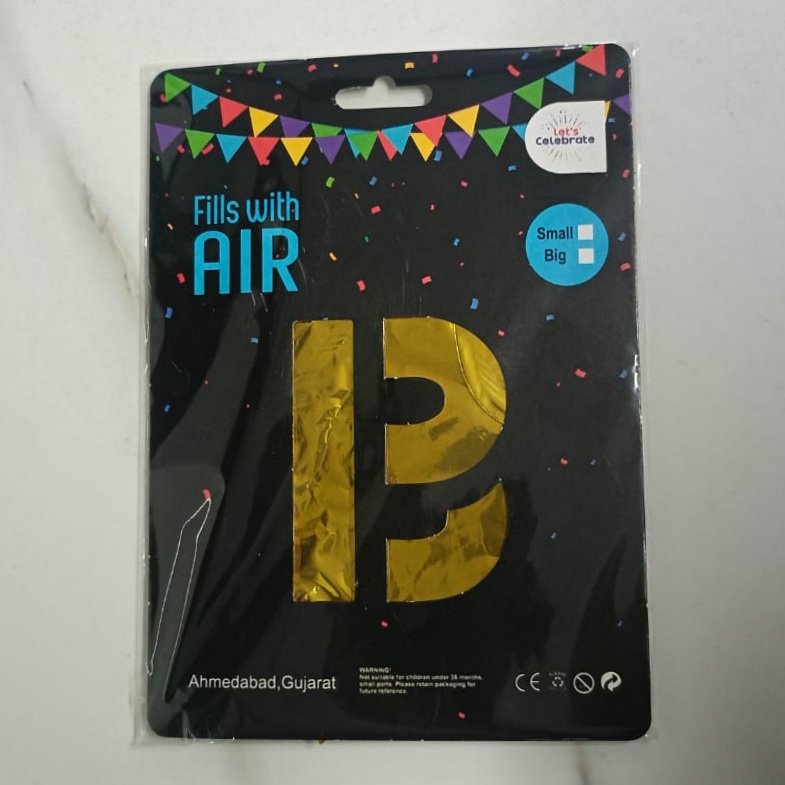 10PCS FOIL ALPHABET