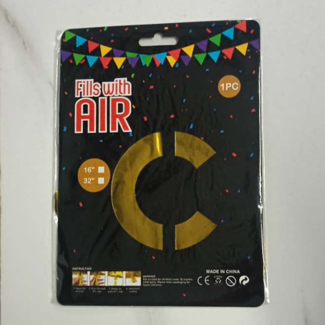 10PCS FOIL ALPHABET