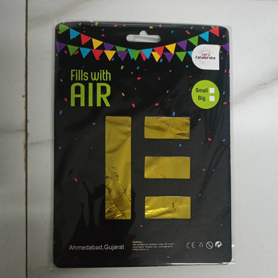 10PCS FOIL ALPHABET