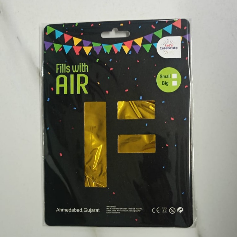 10PCS FOIL ALPHABET